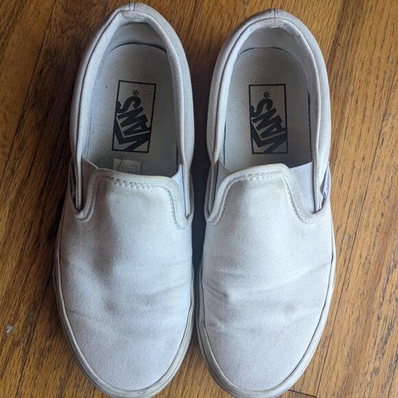 White Canvas trainers Women's size 6 - Picture 1 of 7